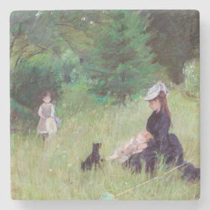 Posavasos De Piedra Berthe Morisot - En un parque / Dans le parc