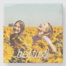Posavasos De Piedra Besties mejor amigo amigo amigo amigo foto escayol