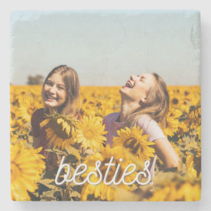 Posavasos De Piedra Besties mejor amigo amigo amigo amigo foto escayol