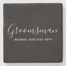Bestman Groomsman GIFTS Classic Black