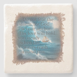 Posavasos De Piedra BIBLE QUOTE - Coaster