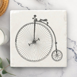 Posavasos De Piedra Bicicleta Antigüa