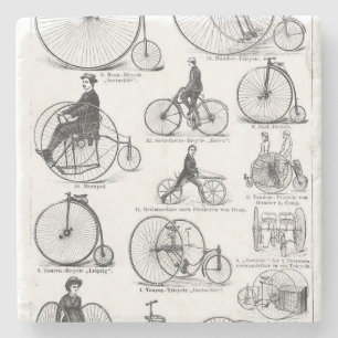 Posavasos De Piedra Bicicleta de rueda alta Penny Farthing