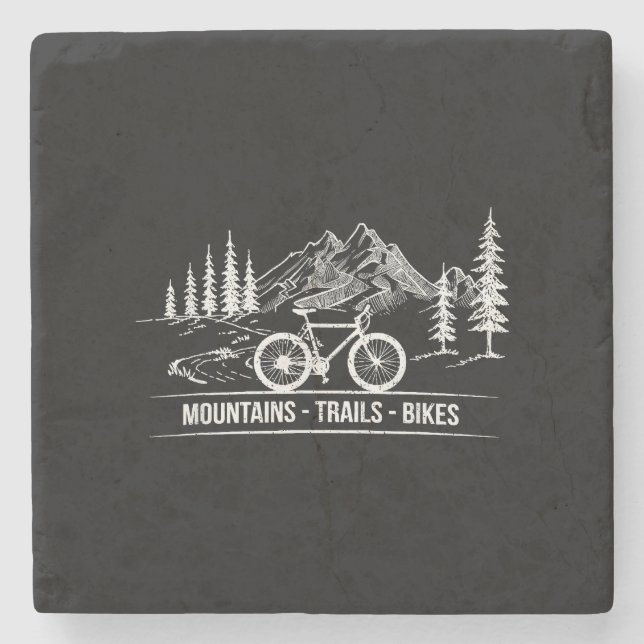Posavasos De Piedra Bicicletas Mountain Trail - Bicicleta ciclista (Anverso)