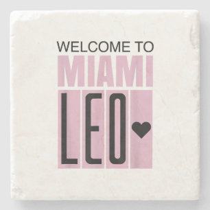 Posavasos De Piedra Bienvenido a Miami Leo 10 - GOAT