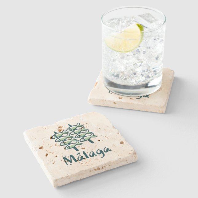 Posavasos De Piedra Bienvenidos a Málaga 8: El Espeto (Lateral)