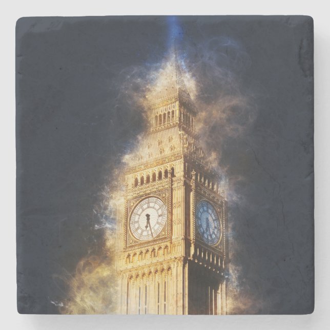 Posavasos De Piedra Big Ben London (Anverso)
