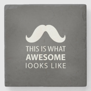 Posavasos De Piedra Bigote Impresionante