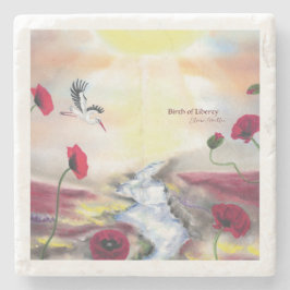 Posavasos De Piedra Birth of Liberty