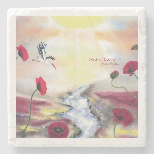 Posavasos De Piedra Birth of Liberty (Anverso)