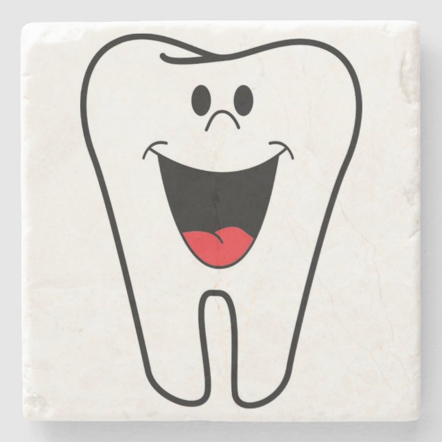 POSAVASOS DE PIEDRA "BITE ME" TOOTH (Anverso)