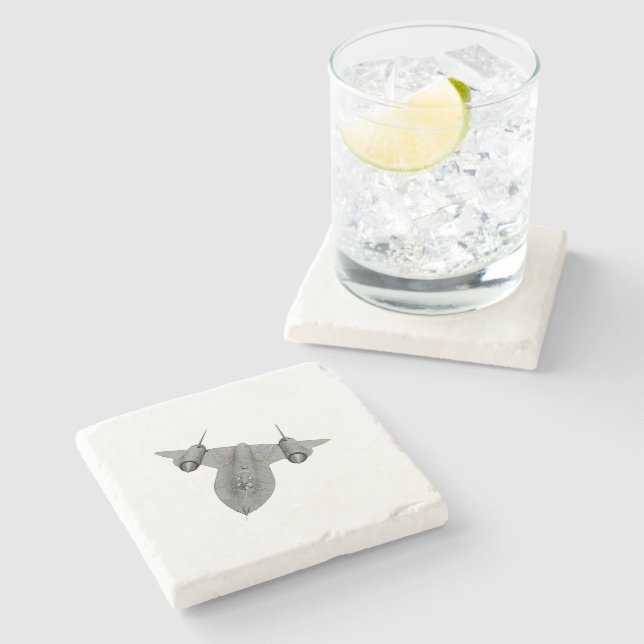 Posavasos De Piedra Blackbird SR71 (Lateral)