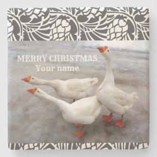 Posavasos De Piedra Blanco geo