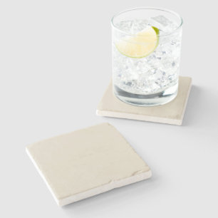 Posavasos De Piedra Blanco Hueso