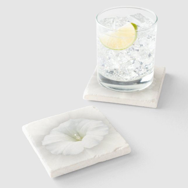 Posavasos De Piedra blanco y tonos grises (Lateral)