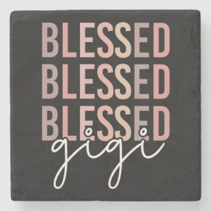 Posavasos De Piedra Blessed Gigi Regalos para Gigi Grandma
