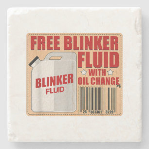 Posavasos De Piedra Blinker Fluid Idiot Gag camisa regalo para Mechani