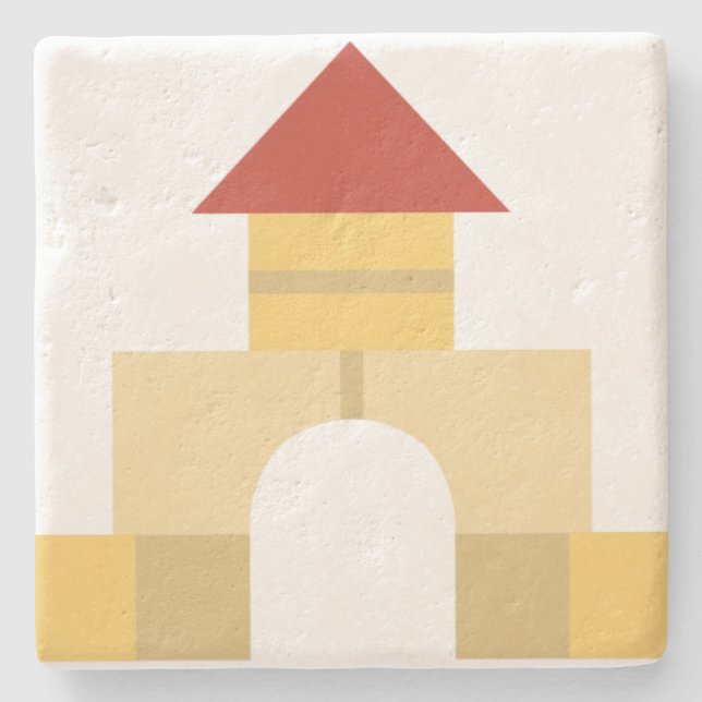 Posavasos De Piedra bloques de construcción (Anverso)