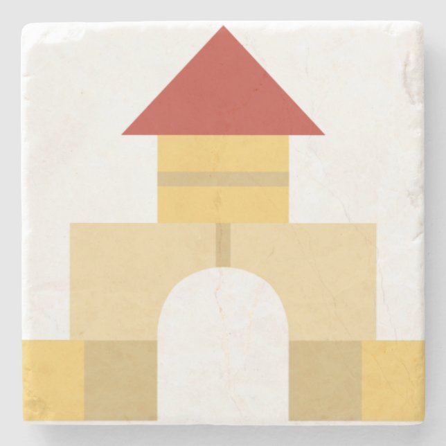 Posavasos De Piedra bloques de construcción (Anverso)