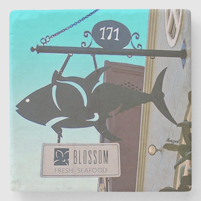 Posavasos De Piedra Blossom Restaurant Charleston, SC. (Anverso)