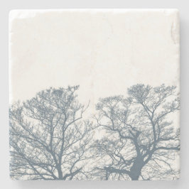 Posavasos De Piedra Blue Bottom Trees Tropical Boho