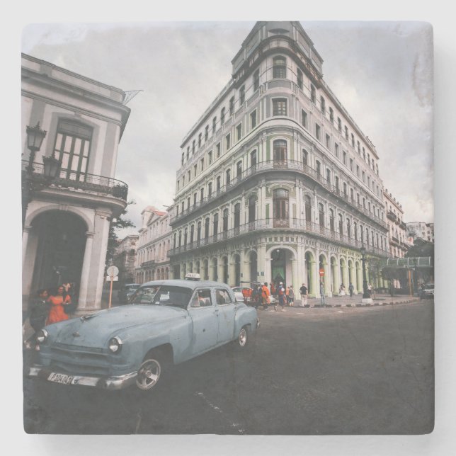 Posavasos De Piedra Blue Classic Vintage (Anverso)