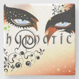 Posavasos De Piedra Blue Eyes Fashion Make Up