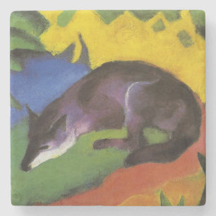 Posavasos De Piedra Blue Fox (de Franz Marc)