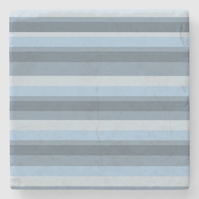 Posavasos De Piedra Blue stripes (Anverso)