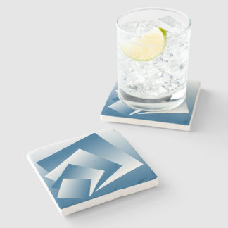 Posavasos De Piedra Blue Teal geometry