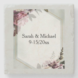 Posavasos De Piedra Blush Botánico 