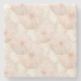 Posavasos De Piedra Blush Pink Umbrellas