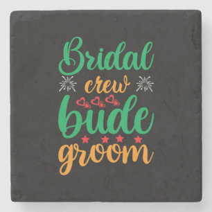 Posavasos De Piedra Boda Bridal Crew Groom