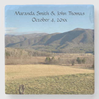 Posavasos De Piedra Boda de la ensenada Smoky Mountain Cades