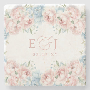 Posavasos De Piedra Boda Floral Boho Elegante de Verano Primavera Rubo