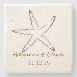 Posavasos De Piedra Boda Nautical Starfish