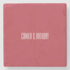 Posavasos De Piedra Boda rojo