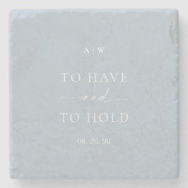 Posavasos De Piedra boda "Tener y mantener"
