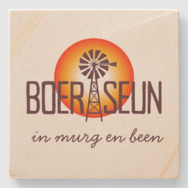 Posavasos De Piedra BoERSEUN Windpomp Afrikaans