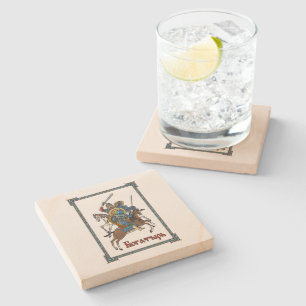 Posavasos De Piedra Bogatyr ruso medieval