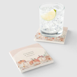 Posavasos De Piedra Boho Terracotta Pampas Pumpkins Fall Wedding