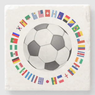 Posavasos De Piedra Bola SOCCER 2014