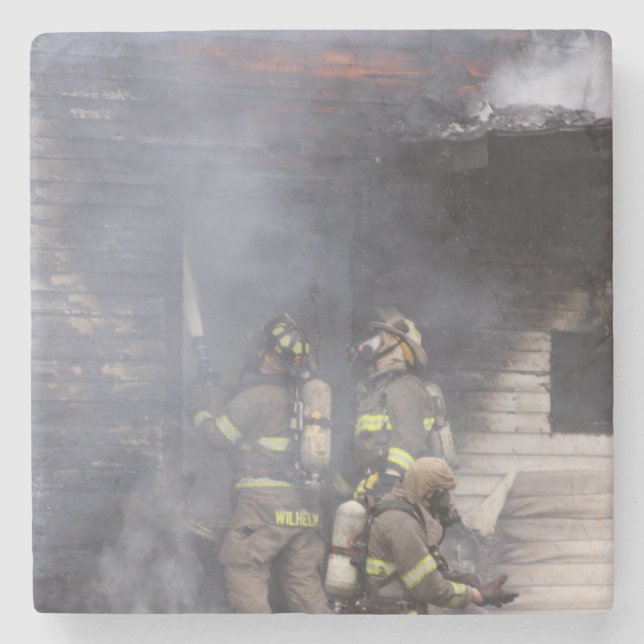 Posavasos De Piedra Bombero (Anverso)
