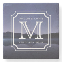 Bonito Monograma Hermoso paisaje Foto simple