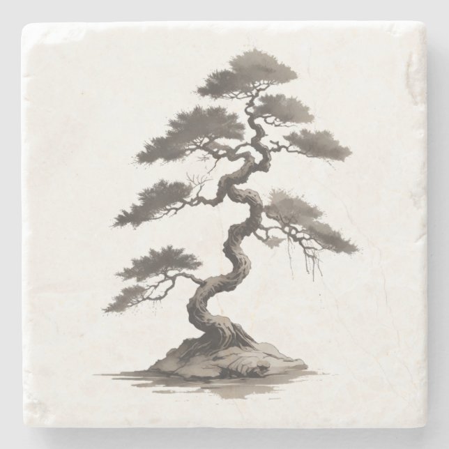 Posavasos De Piedra Bonsai (Anverso)
