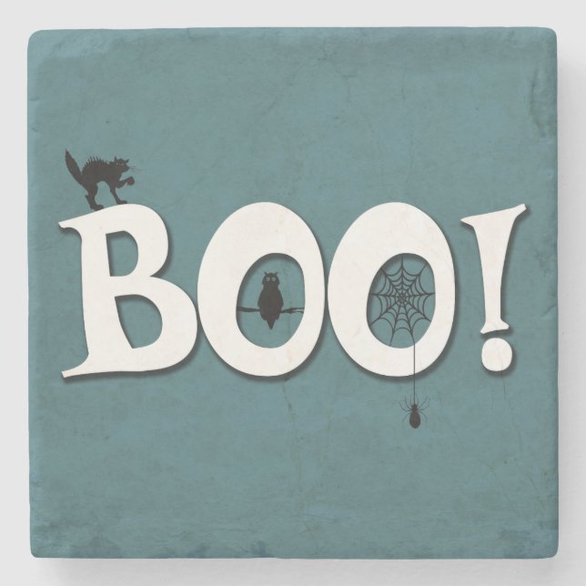 Posavasos De Piedra ¡Boo! (Anverso)