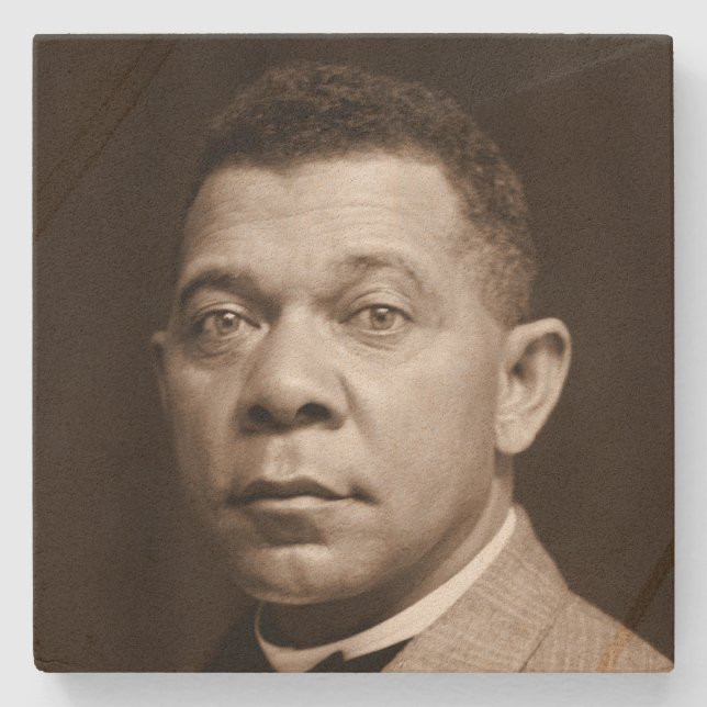 Posavasos De Piedra Booker Washington: Educador afroamericano (Anverso)