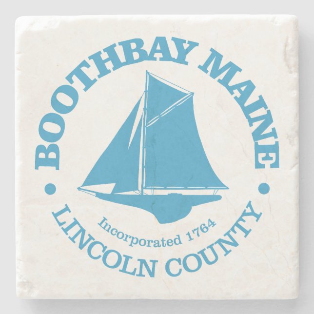 Posavasos De Piedra Boothbay (sloop) (Anverso)