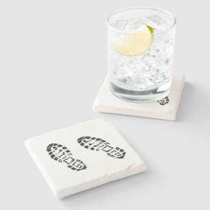 Posavasos De Piedra Boots de Senderismo - Huellas - Pascua de piedra