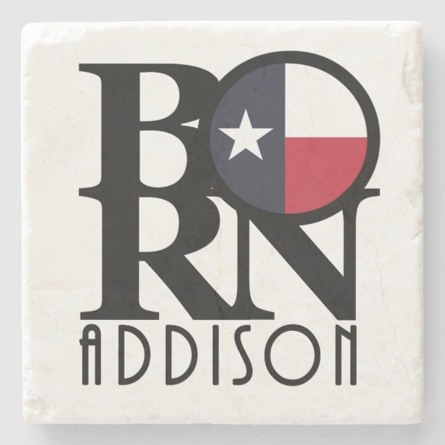 Posavasos De Piedra BORN Addison Texas (Anverso)